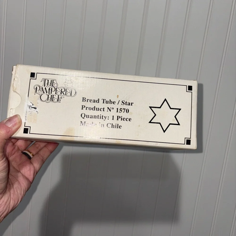 Vintage NEW The Pampered Chef Bread Tube Star